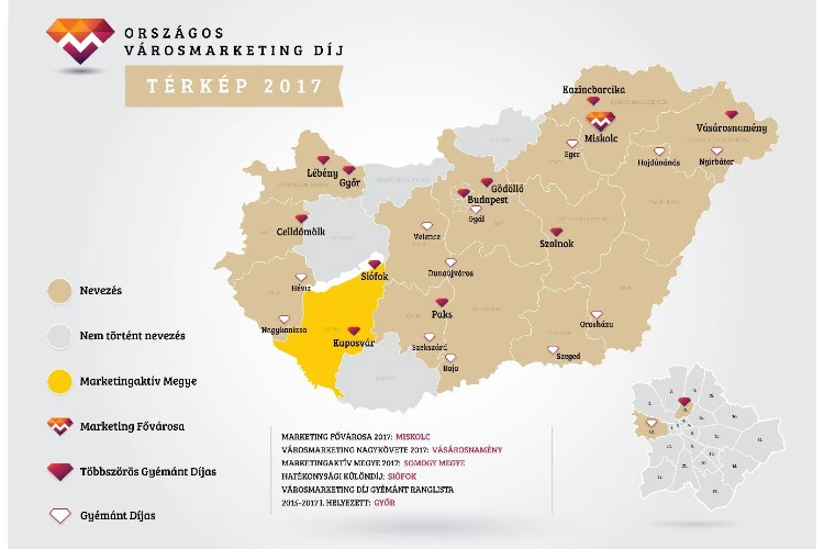 Városmarketing gyémánt díjakat nyertünk